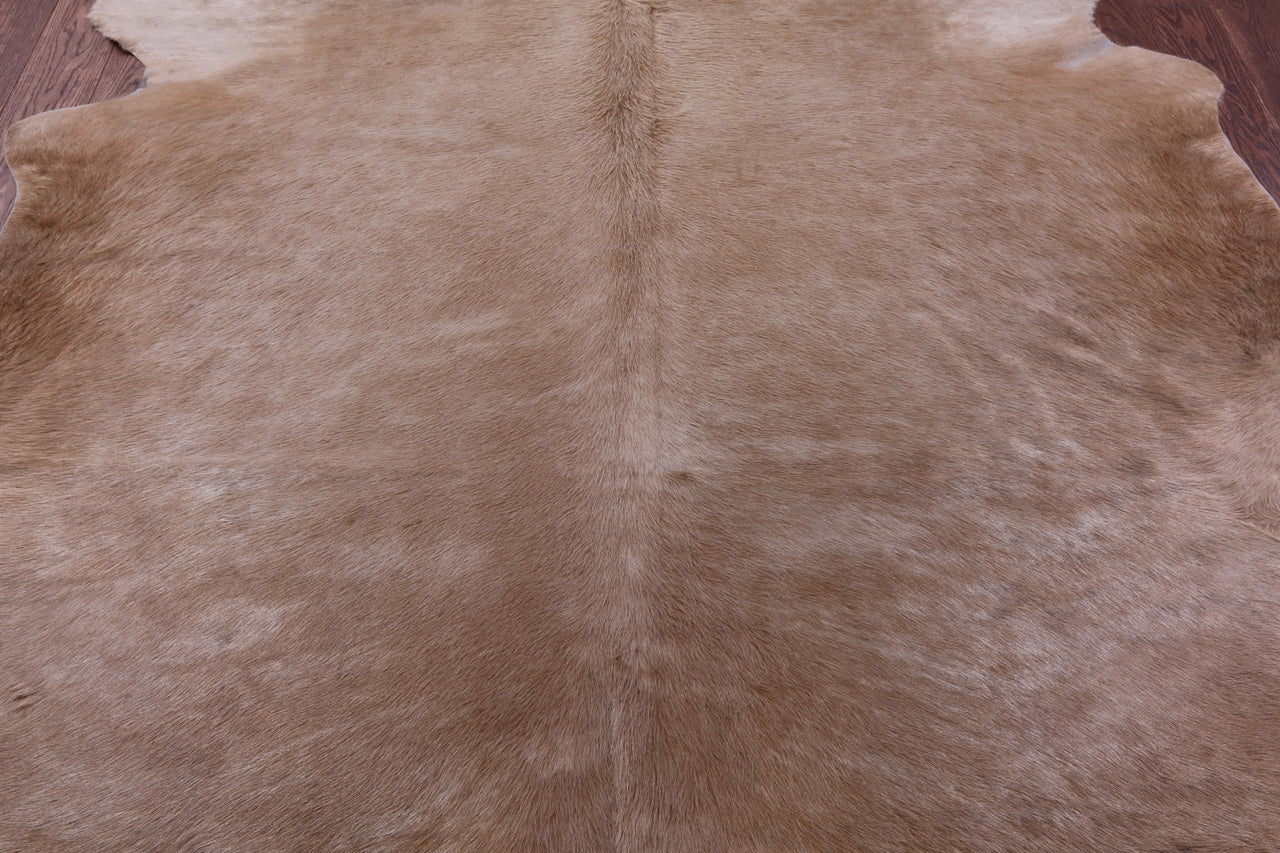 Light Brown Natural Cowhide Rug - XX-Large 8' 5"H x 7' 0"W