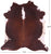 Brown & White Natural Cowhide Rug - XX-Large 8' 0"H x 7' 3"W