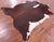 Brown & White Natural Cowhide Rug - XX-Large 8' 0"H x 7' 3"W