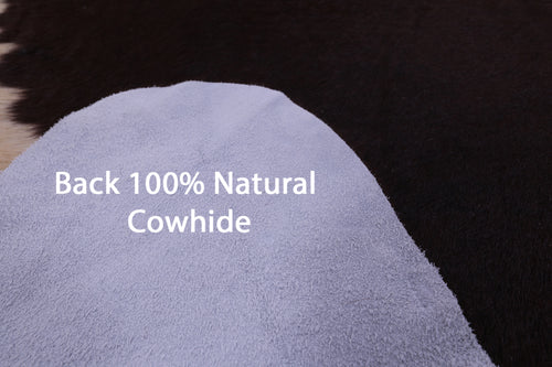 Brown & White Natural Cowhide Rug - XX-Large 8' 0