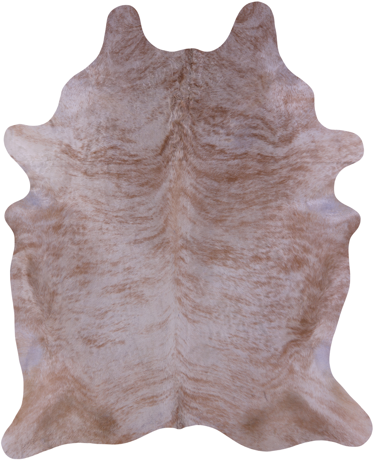 Light Brindle Natural Champagne Cowhide Rug - XX-Large 8' 5"H x 6' 9"W