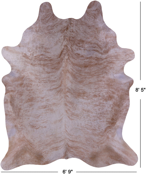 Light Brindle Natural Champagne Cowhide Rug - XX-Large 8' 5
