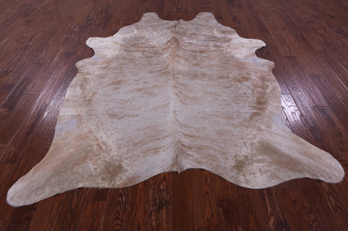 Light Brindle Natural Champagne Cowhide Rug - XX-Large 8' 5