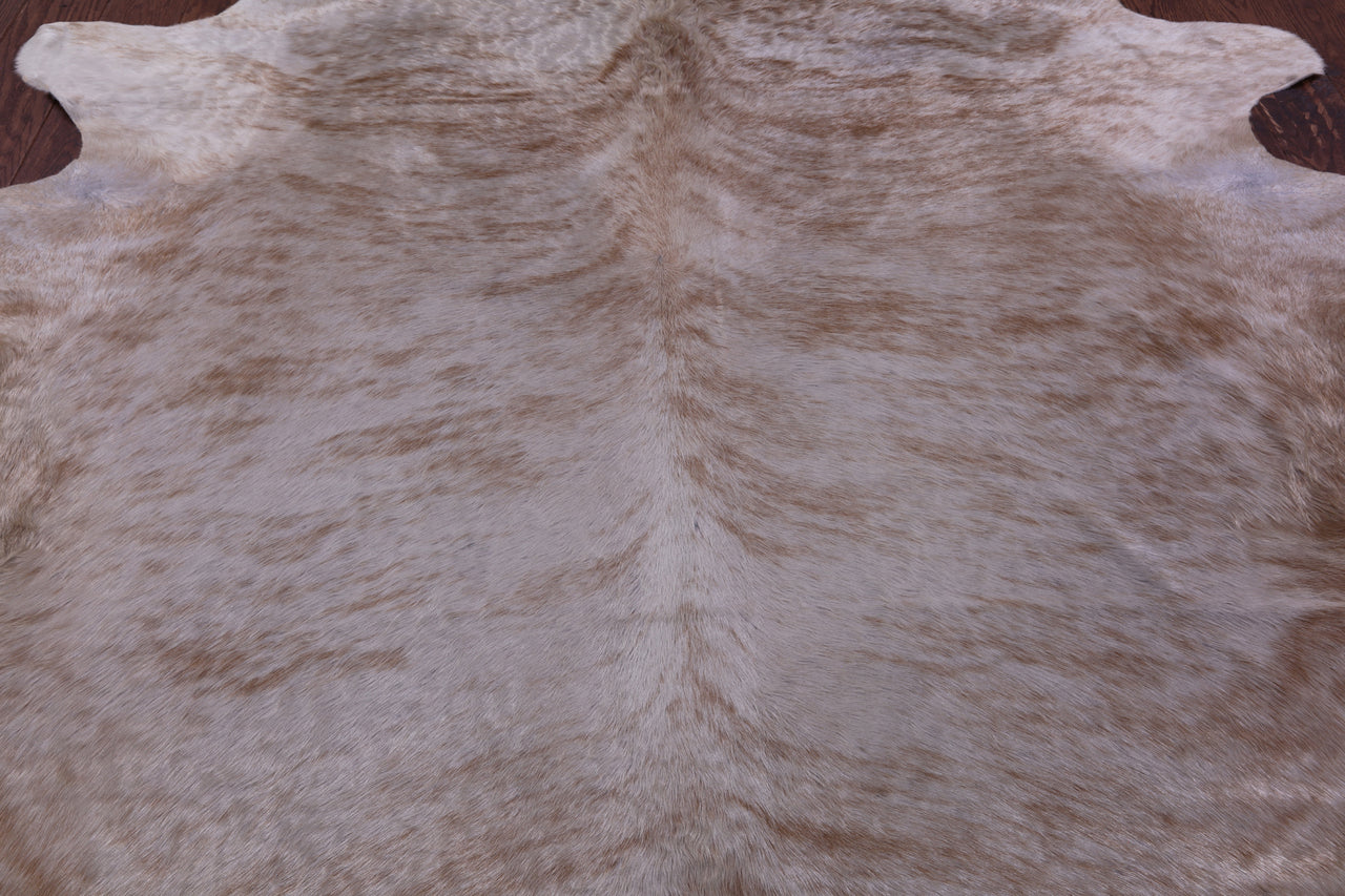 Light Brindle Natural Champagne Cowhide Rug - XX-Large 8' 5"H x 6' 9"W