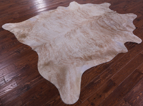 Light Brindle Natural Champagne Cowhide Rug - XX-Large 8' 5