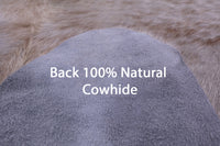 Thumbnail for Light Brindle Natural Champagne Cowhide Rug - XX-Large 8' 5