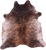 Light Brindle Natural Cowhide Rug - XX-Large 7' 10"H x 7' 0"W