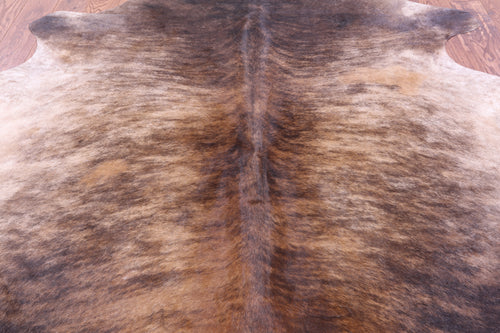 Light Brindle Natural Cowhide Rug - XX-Large 7' 10
