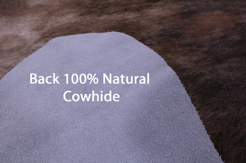 Light Brindle Natural Cowhide Rug - XX-Large 7' 10