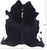 Black & White Natural Cowhide Rug - XX-Large 8' 1"H x 7' 7"W
