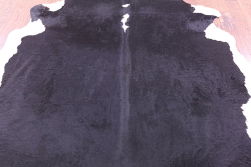 Black & White Natural Cowhide Rug - XX-Large 8' 1