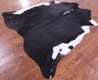 Thumbnail for Black & White Natural Cowhide Rug - XX-Large 8' 1