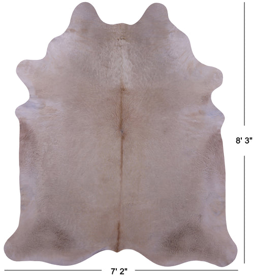 Champagne Natural Cowhide Rug - XX-Large 8' 3