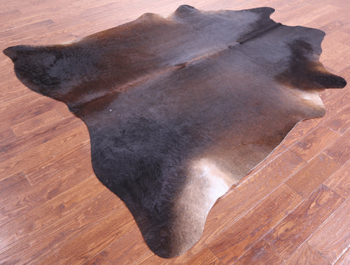 Dark Brown Natural Cowhide Rug - XX-Large 8' 1