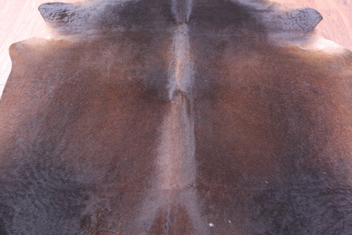 Dark Brown Natural Cowhide Rug - XX-Large 8' 1