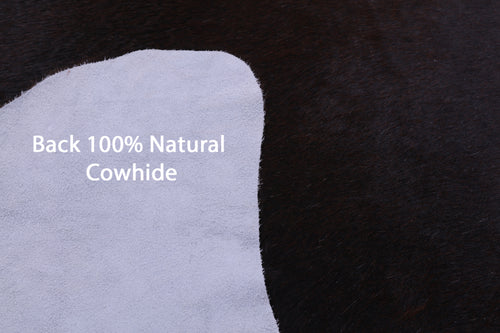 Dark Brown Natural Cowhide Rug - XX-Large 8' 1