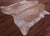 Light Brown Natural Cowhide Rug - X-Large 7' 2"H x 6' 5"W