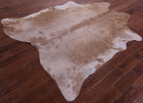 Light Brown Natural Cowhide Rug - X-Large 7' 2