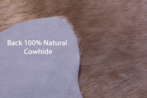 Light Brown Natural Cowhide Rug - X-Large 7' 2