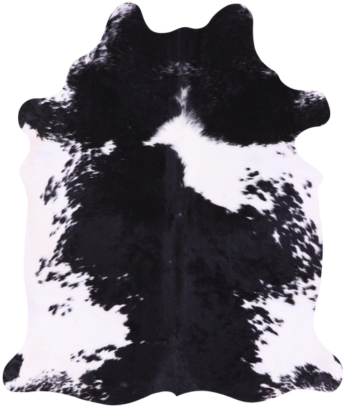 Black & White Natural Cowhide Rug - X-Large 7' 1