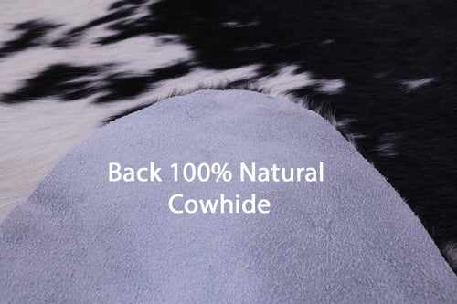 Black & White Natural Cowhide Rug - X-Large 7' 1