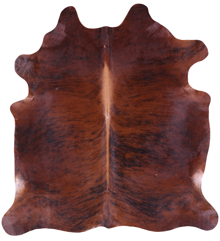 Brindle Natural Brown Cowhide Rug - XX-Large 7' 6"H x 6' 10"W