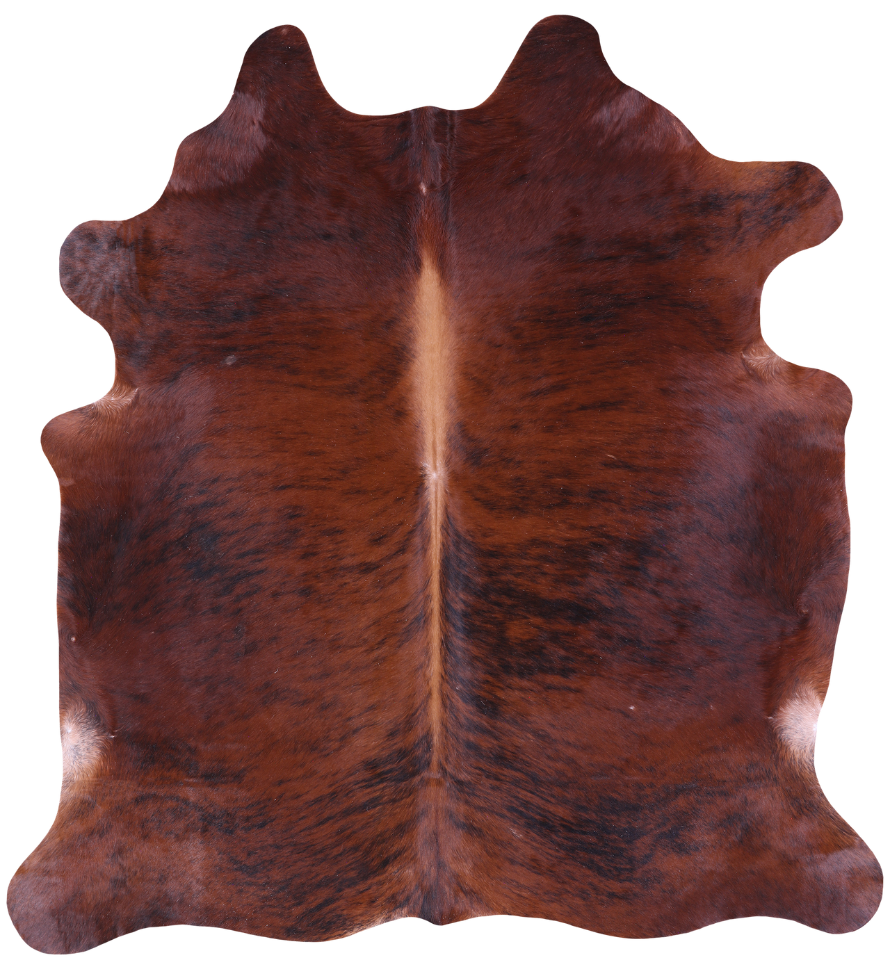 Brindle Natural Brown Cowhide Rug - XX-Large 7' 6"H x 6' 10"W