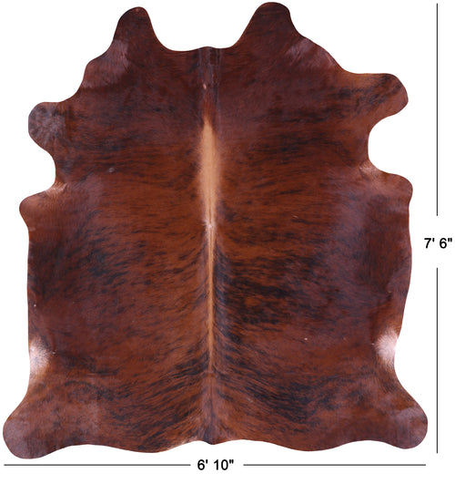 Brindle Natural Brown Cowhide Rug - XX-Large 7' 6