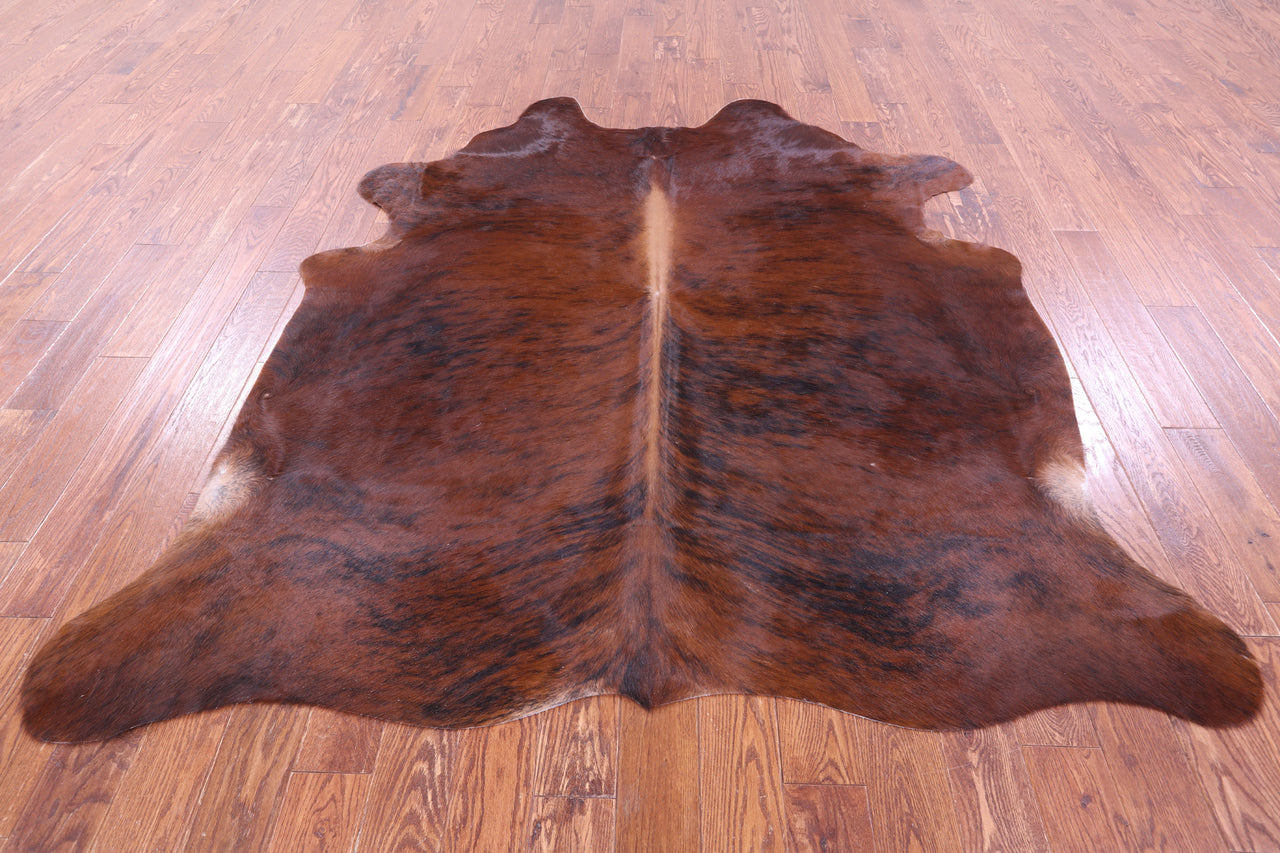 Brindle Natural Brown Cowhide Rug - XX-Large 7' 6"H x 6' 10"W