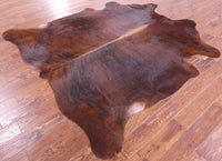 Thumbnail for Brindle Natural Brown Cowhide Rug - XX-Large 7' 6