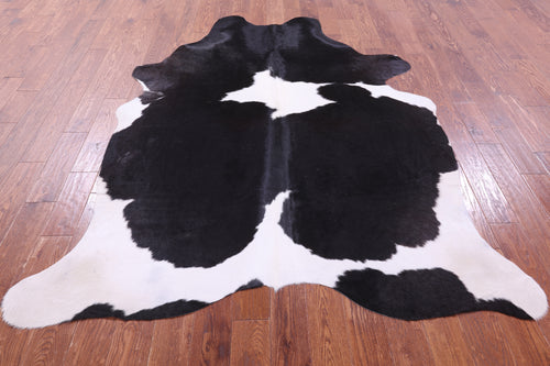 Black & White Natural Cowhide Rug - XX-Large 7' 8