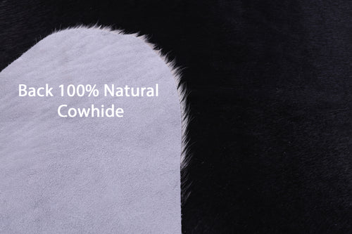 Black & White Natural Cowhide Rug - XX-Large 7' 8