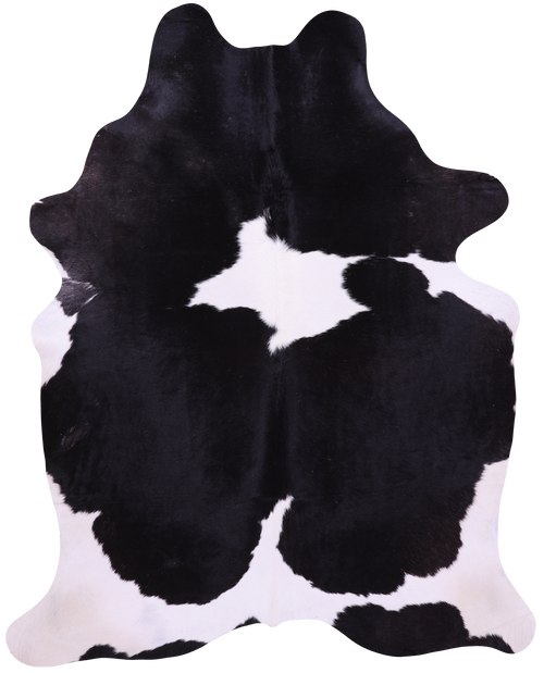 Black & White Natural Cowhide Rug - XX-Large 7' 8