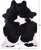 Black & White Natural Cowhide Rug - XX-Large 7' 8"H x 6' 1"W