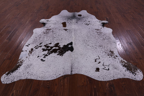 Brown Salt & Pepper Natural Cowhide Rug - XX-Large 7' 10