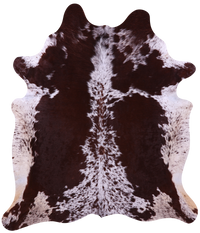 Thumbnail for Brown Salt & Pepper Natural Cowhide Rug - X-Large 7' 0