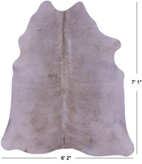 Thumbnail for Beige Natural Cowhide Rug - X-Large 7' 1