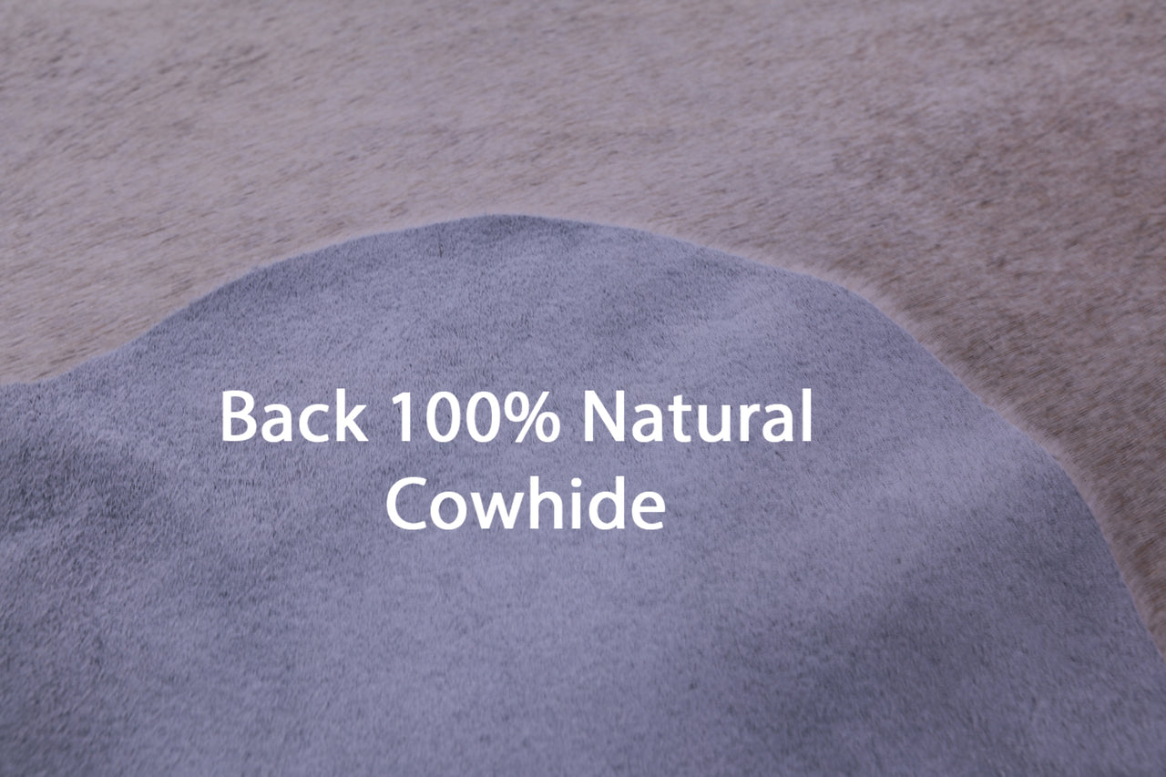 Beige Natural Cowhide Rug - X-Large 7' 1"H x 6' 2"W