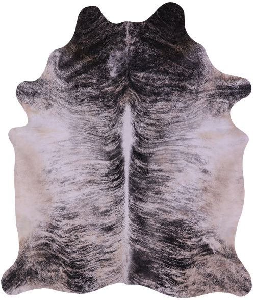 Grey Brindle Natural Cowhide Rug - XX-Large 8' 2