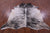 Grey Brindle Natural Cowhide Rug - XX-Large 8' 2"H x 6' 10"W