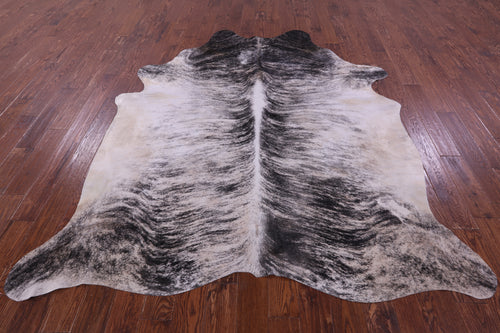 Grey Brindle Natural Cowhide Rug - XX-Large 8' 2