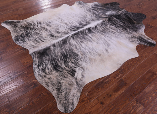 Grey Brindle Natural Cowhide Rug - XX-Large 8' 2