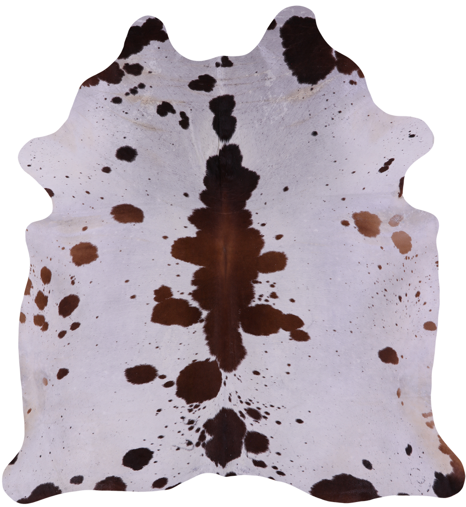 Brown Salt & Pepper Natural Cowhide Rug - XX-Large 8' 0"H x 7' 6"W