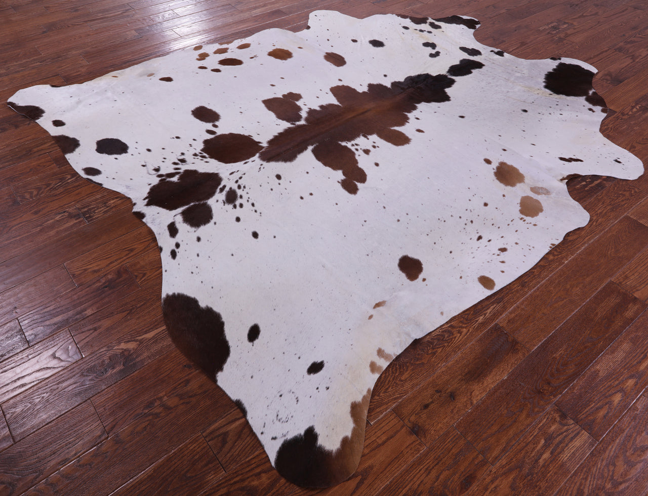 Brown Salt & Pepper Natural Cowhide Rug - XX-Large 8' 0"H x 7' 6"W