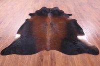 Thumbnail for Dark Brown Natural Cowhide Rug - XX-Large 8' 0