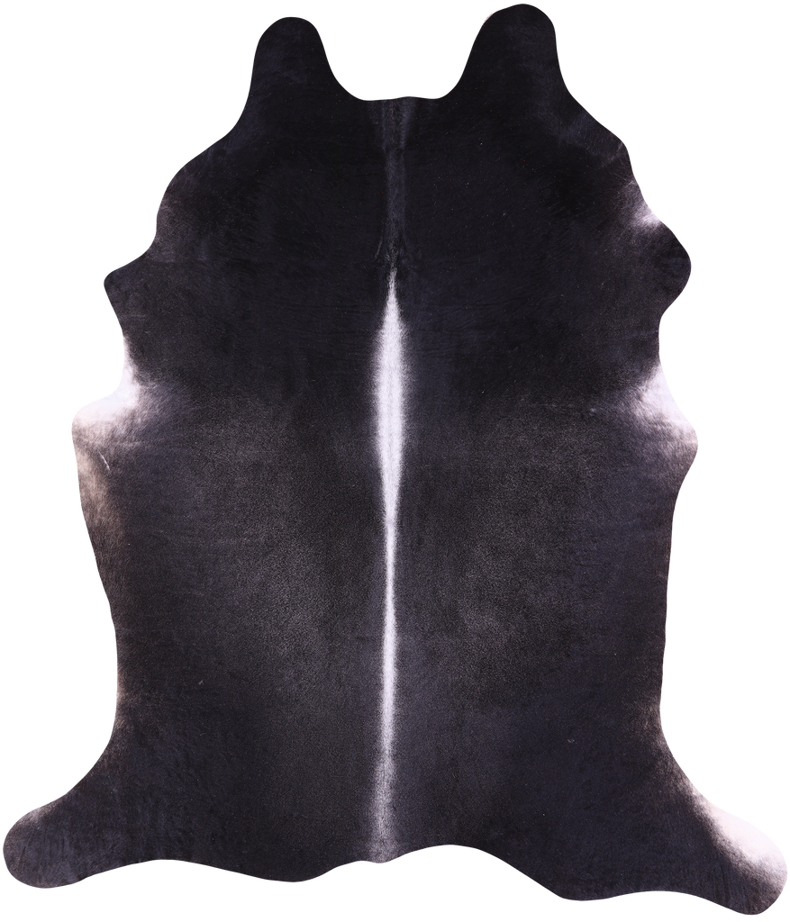 Black Natural Cowhide Rug - XX-Large 8' 1"H x 6' 9"W