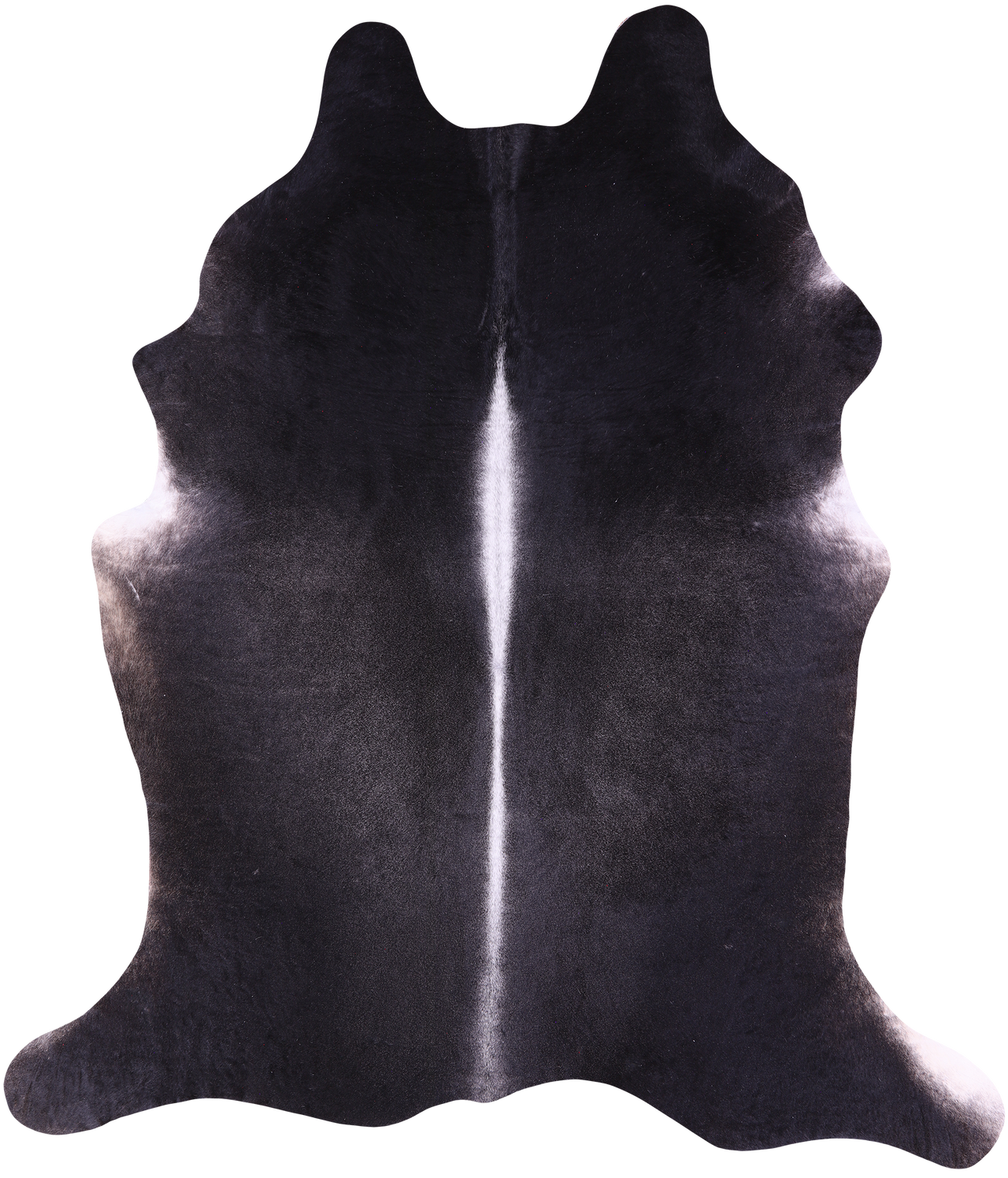 Black Natural Cowhide Rug - XX-Large 8' 1"H x 6' 9"W