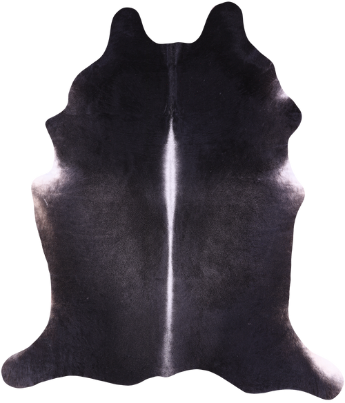 Black Natural Cowhide Rug - XX-Large 8' 1
