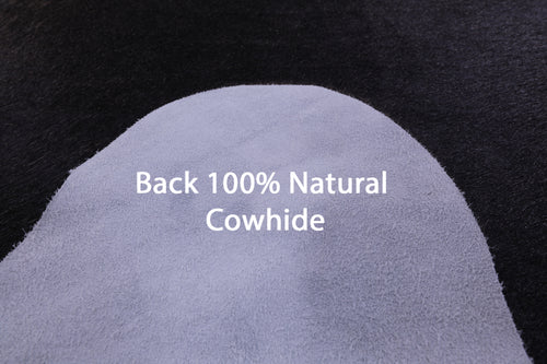 Black Natural Cowhide Rug - XX-Large 8' 1