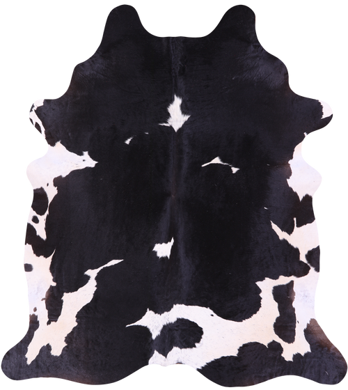 Black & White Natural Cowhide Rug - XX-Large 8' 3